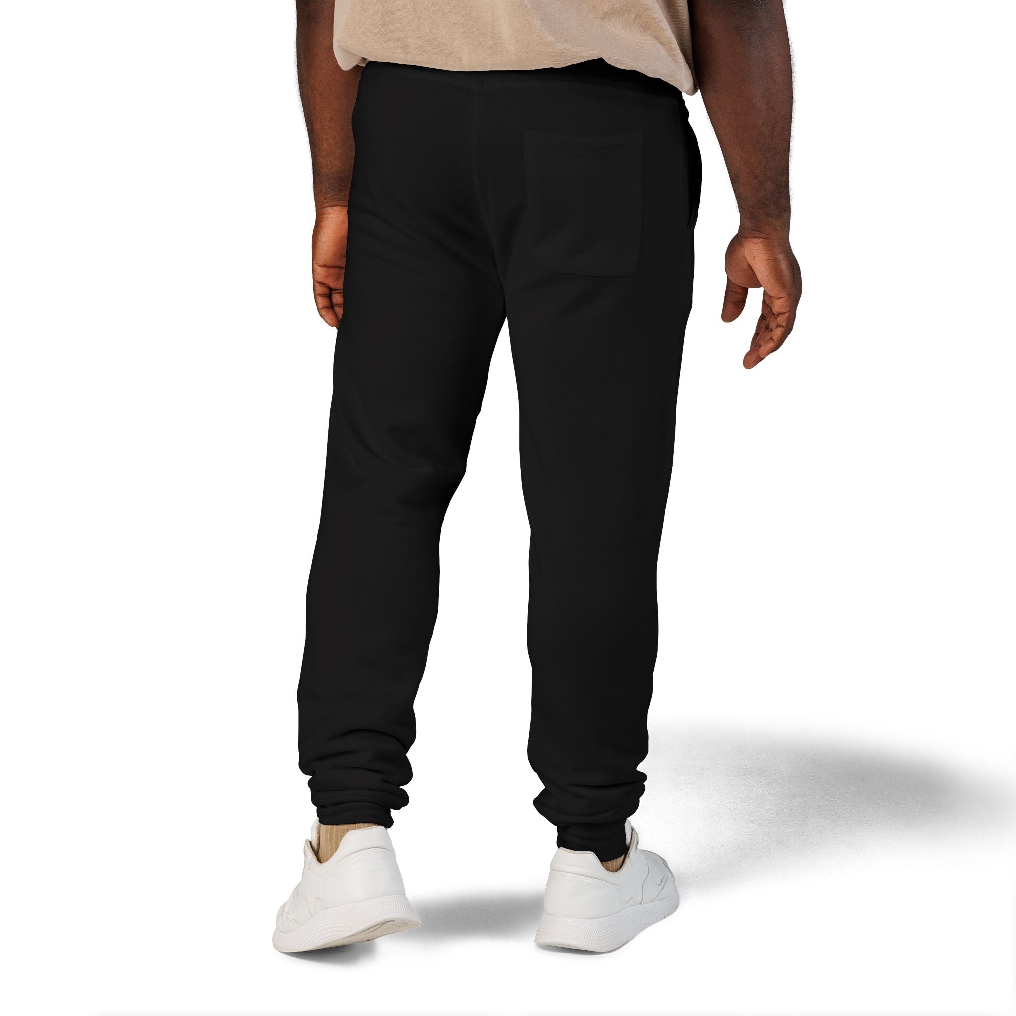 Embroidered Fleece Sweatpants — Cozy Maroon Joggers
