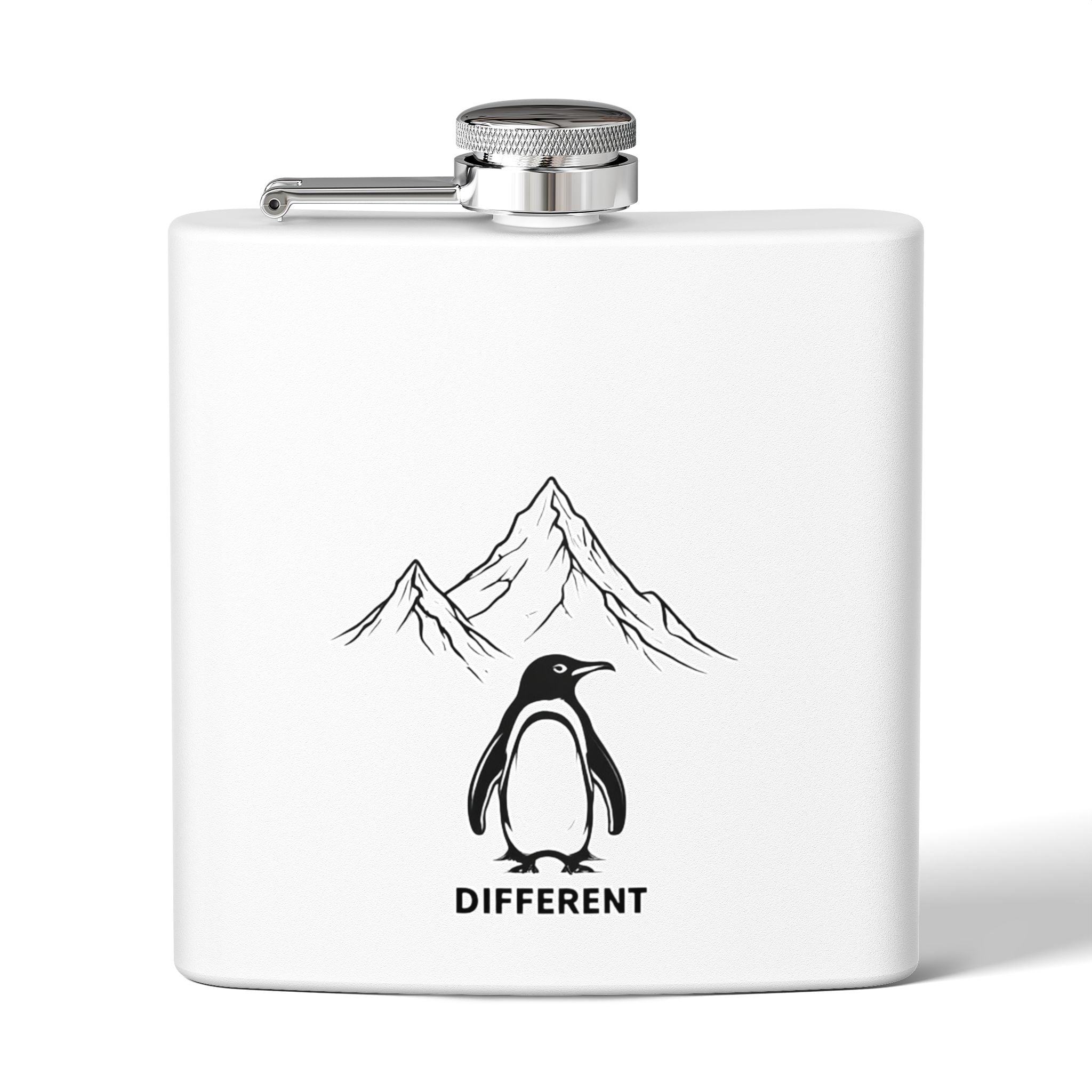 'Different' Stainless Steel Flask — 6oz Adventure