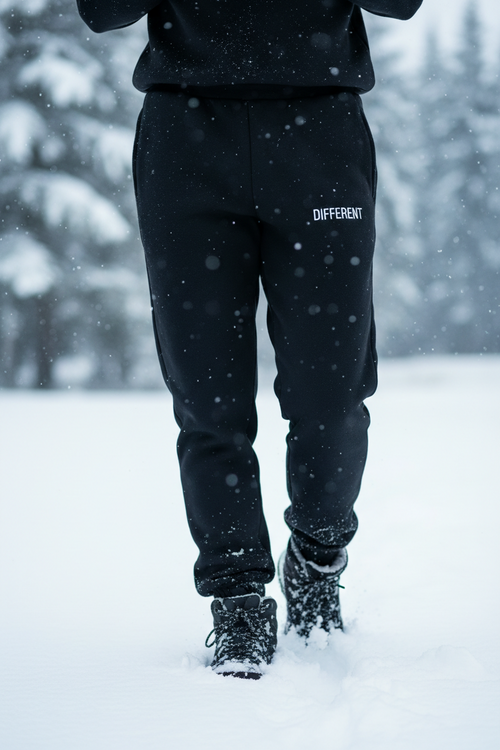 Embroidered Fleece Sweatpants — Cozy Maroon Joggers
