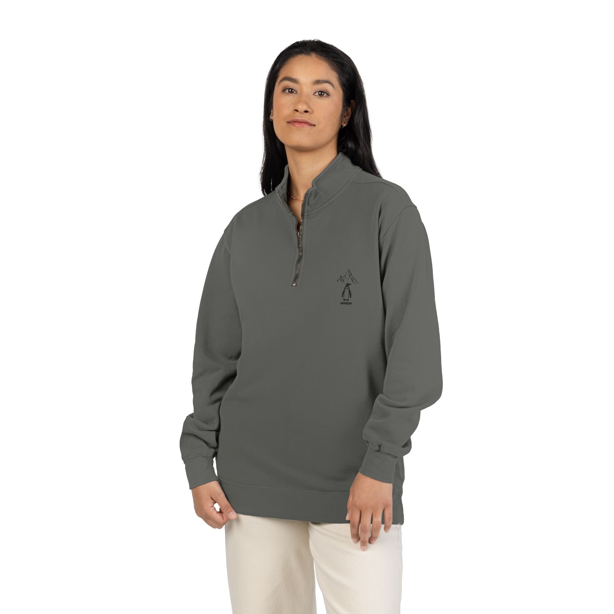 Quarter-Zip Sweatshirt  Casual Pullover
