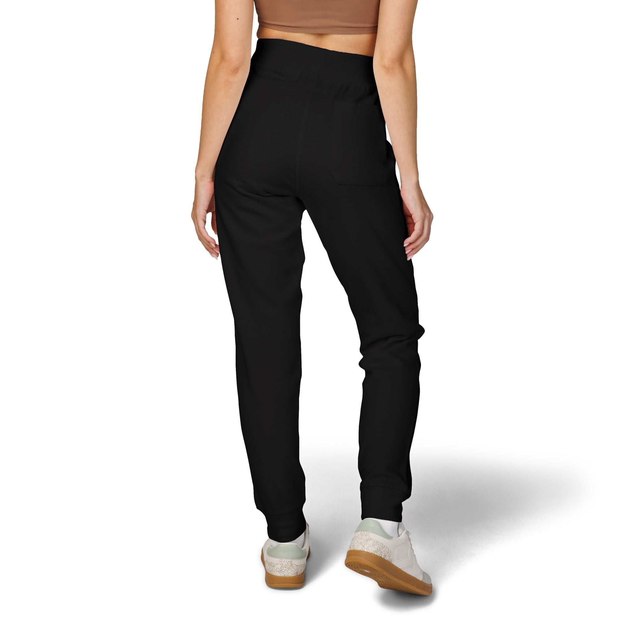 Embroidered Fleece Sweatpants — Cozy Maroon Joggers