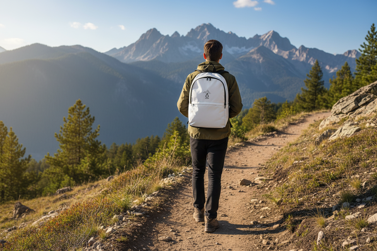 Backpack lifestyle mockup