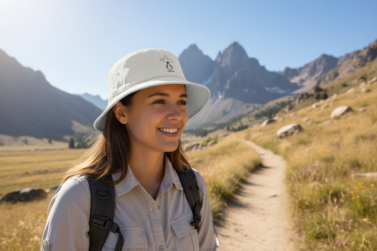 Bucket hat lifestyle mockup
